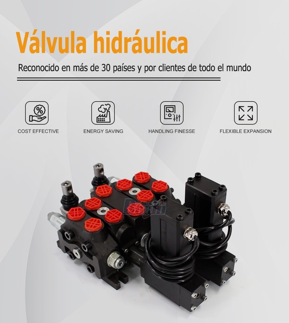 Large Scale Production DCV60 Electric Motor 2 Spool Sectional Valve